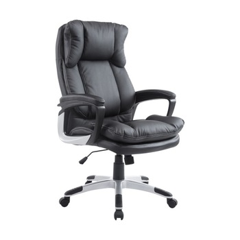 Scaun ergonomic, Homcom, Negru, 66 x 71 cm